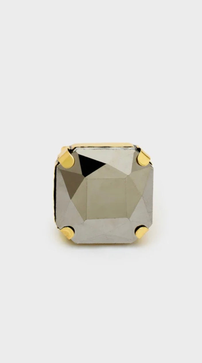 ANELLO VALE CON PIETRA GRIGIO