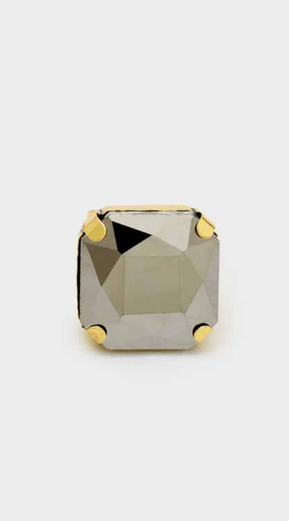 ANELLO VALE CON PIETRA GRIGIO