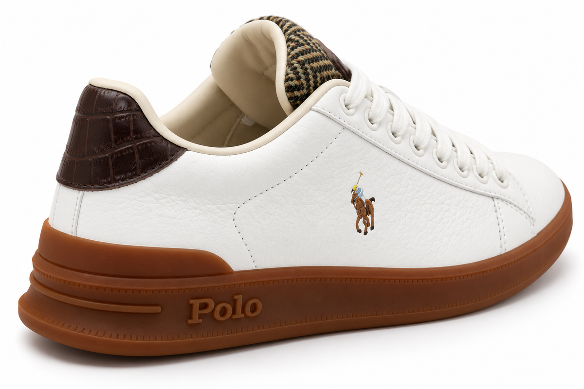 Scarpa panna e moro Ralph laureLTR/TWD/CROC EB LTR HTR CRT III SK LTL