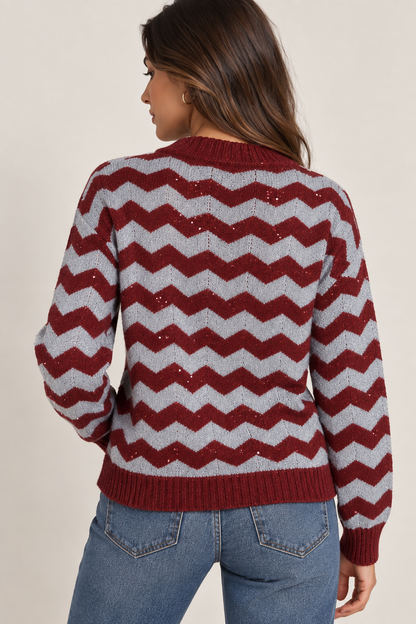 MAGLIA MOTIVO CHEVRON
