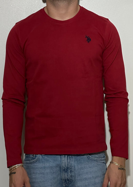 T-shirt manica lunga rossa