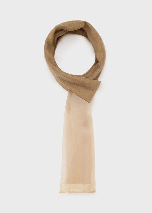 Foulard laila in organza beige