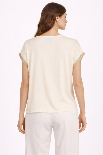 Blusa in raso manica scesa