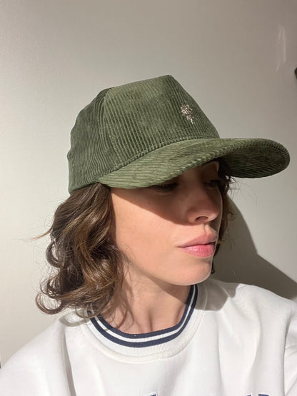 Cappello Armas velluto a coste logo unisex