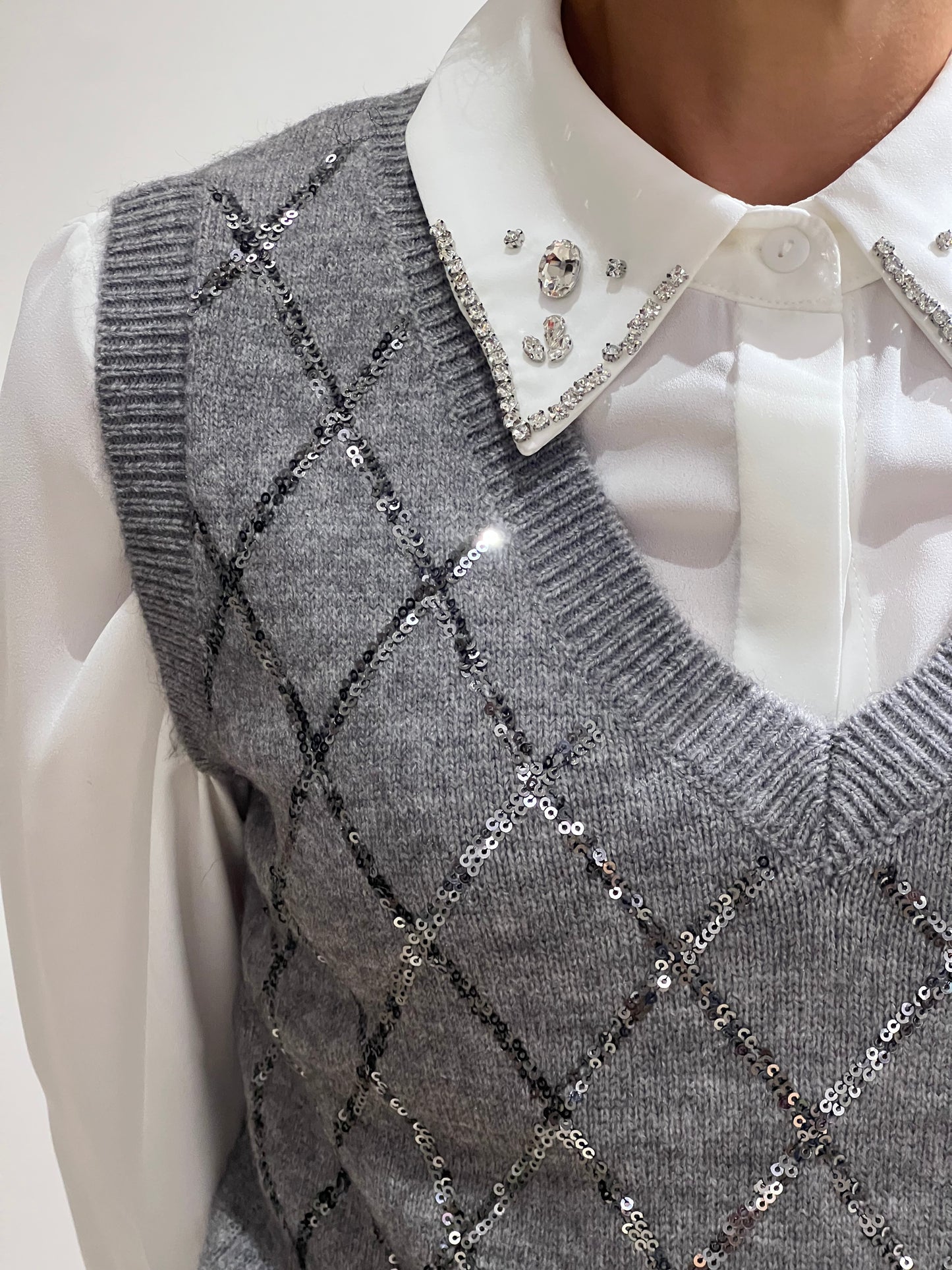 Gilet scollo a v