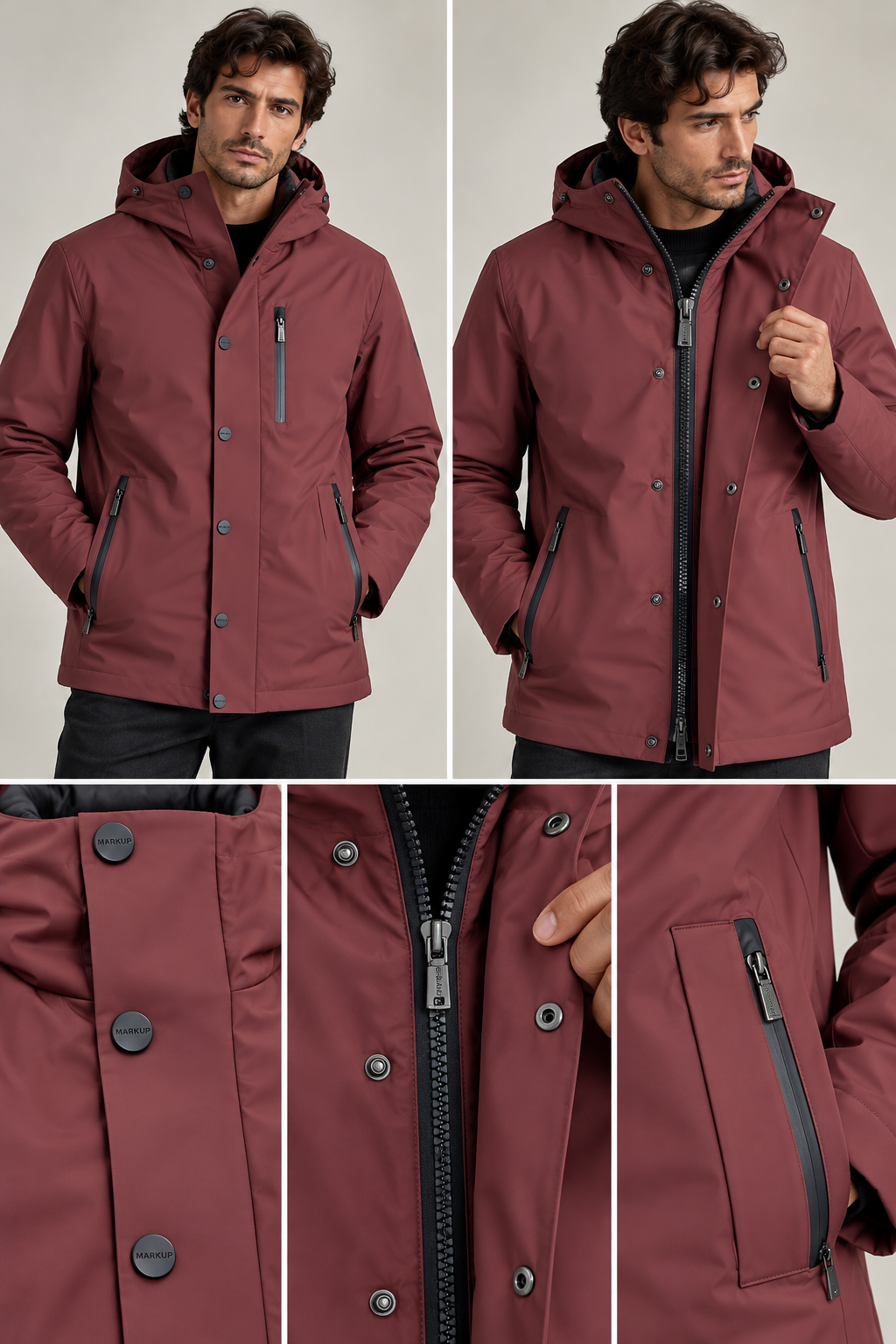 Parka gommato