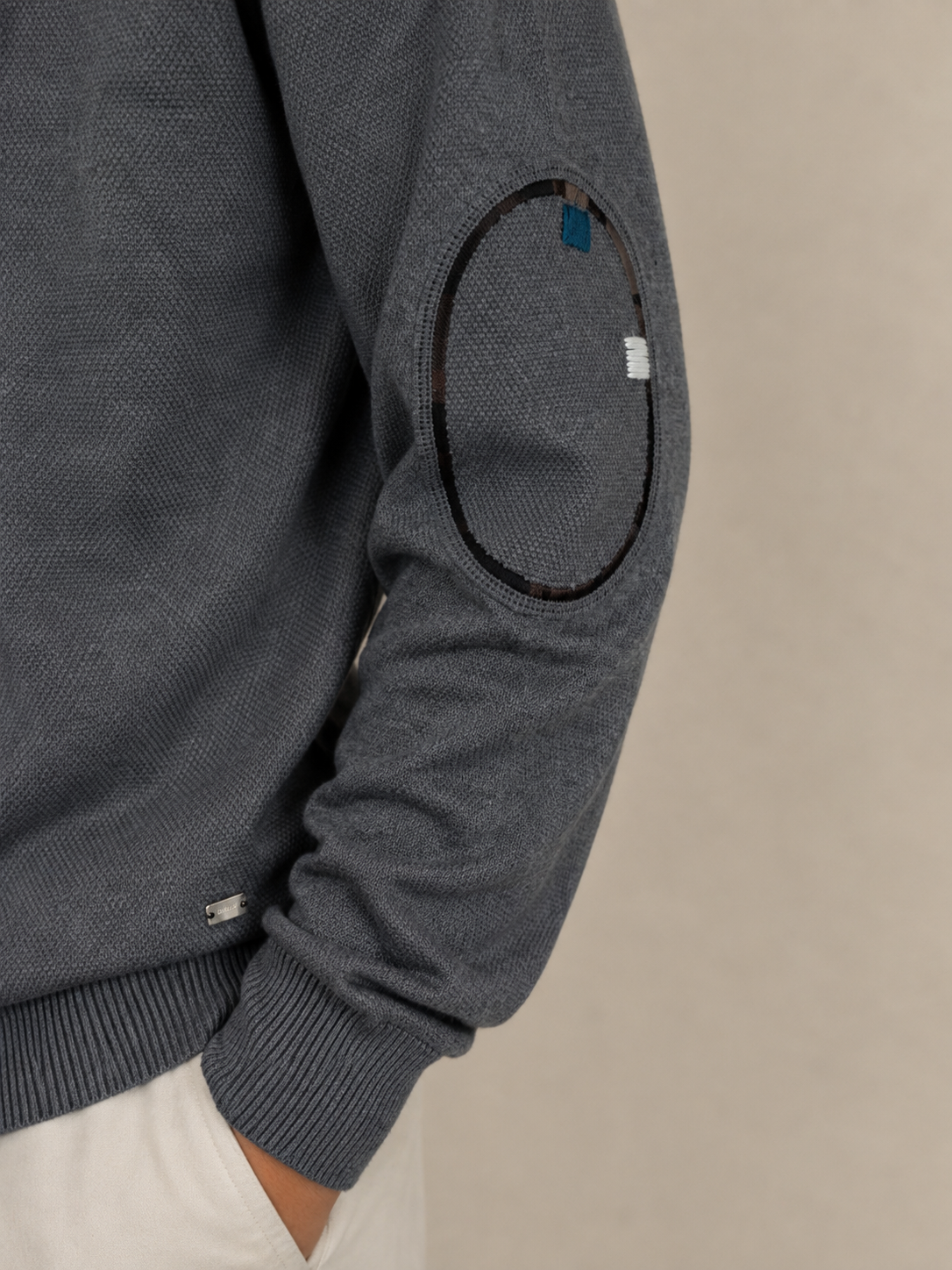 Pull girocollo punto riso viscosa