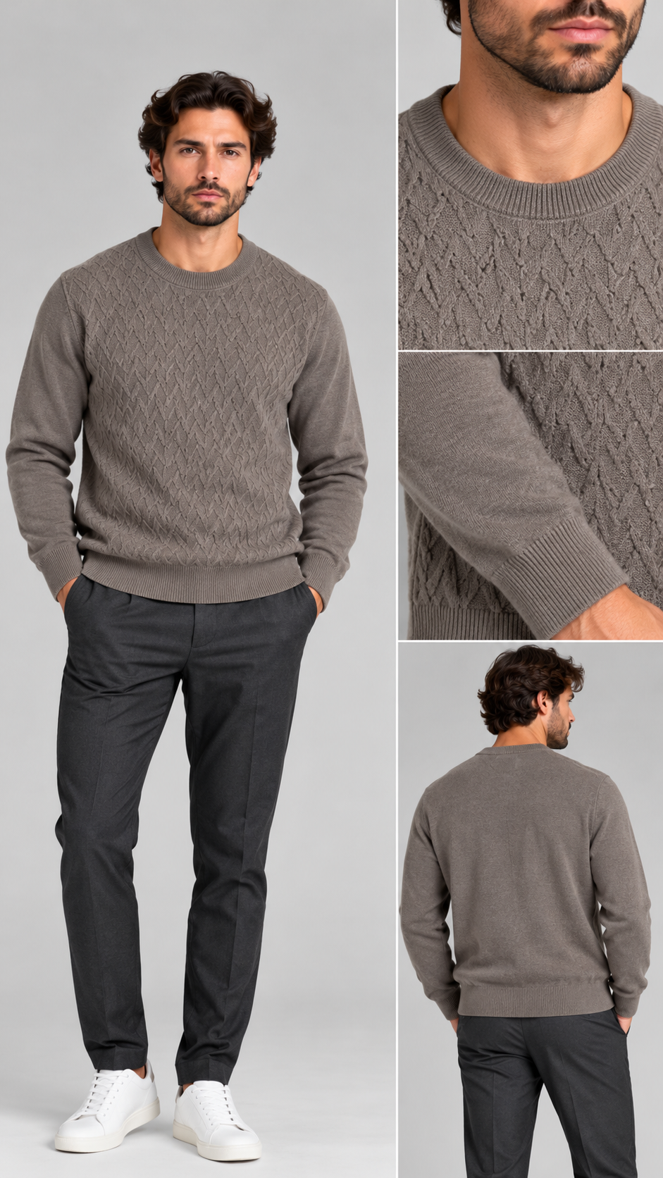 Pull girocollo viscosa cashimere