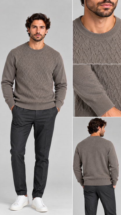 Pull girocollo viscosa cashimere