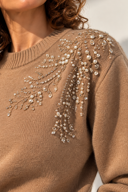 MAGLIA CON STRASS