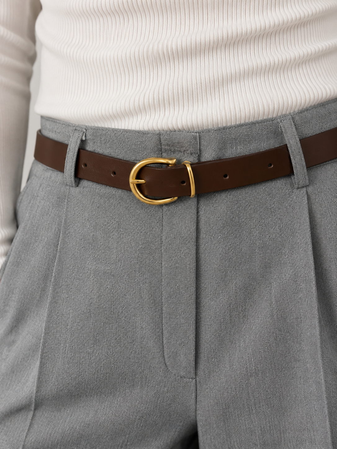 PANTALONI PALAZZO CON CINTURA