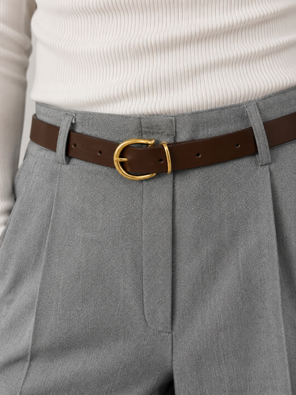 PANTALONI PALAZZO CON CINTURA