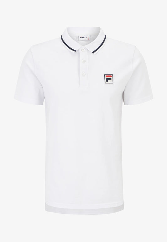 Polo leitmeritz bianco con logo