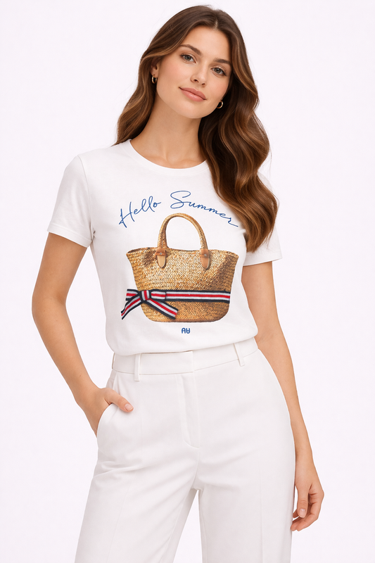 T-shirt stampa borsa