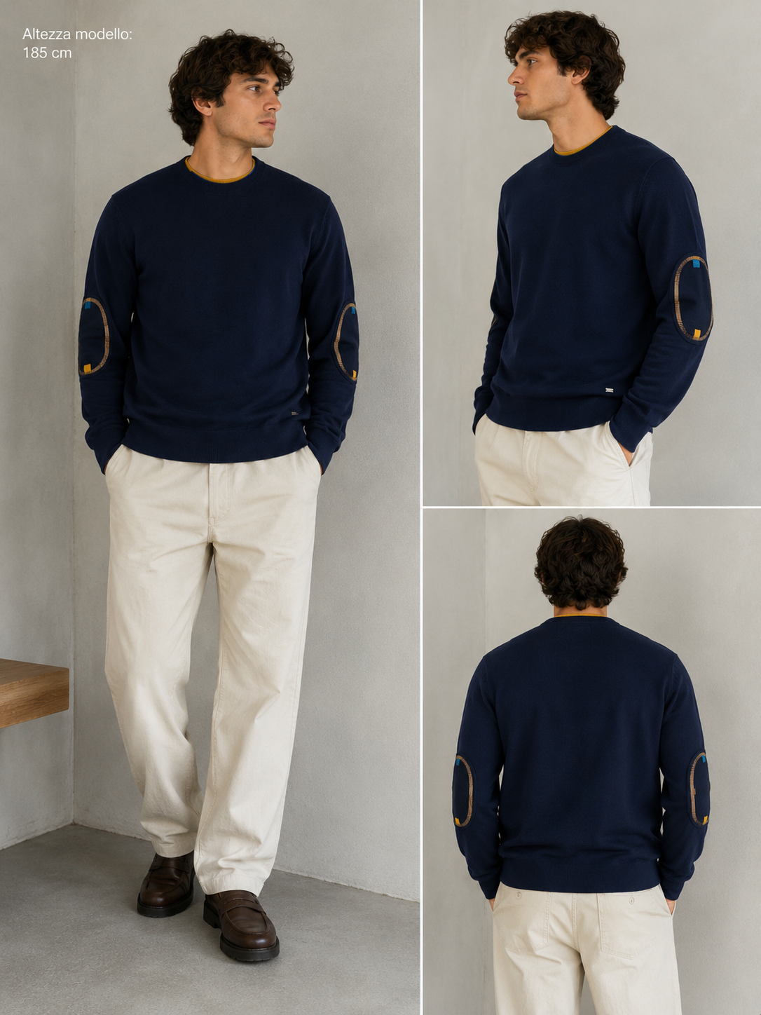 Pull girocollo punto riso viscosa