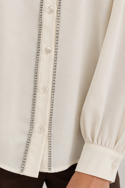CAMICIA GEORGETTE TINTA UNITA