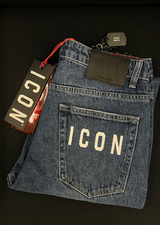 Jeans 5 tasche c/abrasioni c/logo