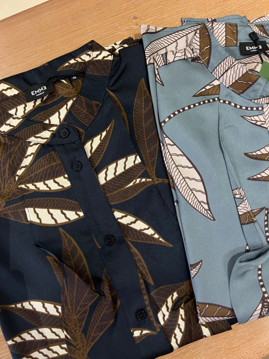 Camicia Neon twill poliestere stamp