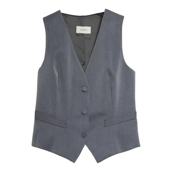 Gilet basic in grigio o nero