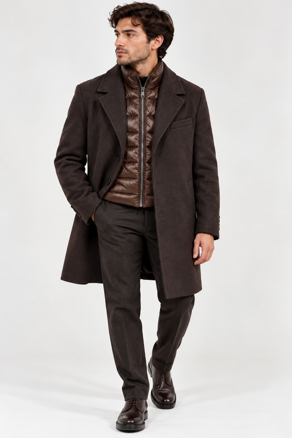 Cappotto panno pettorina tramanera