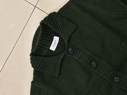 Overshirt cardato con bottoni