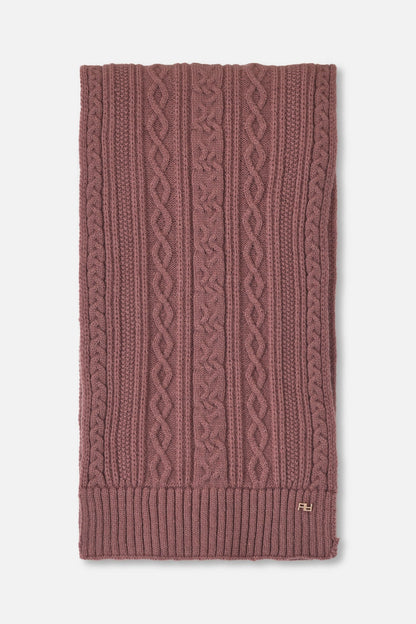 Sciarpa lavorazione treccia