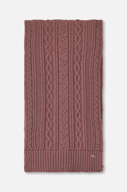 Sciarpa lavorazione treccia