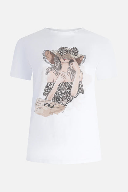 T-shirt manica/c con stampa