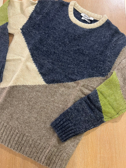 Maglia g/c color-block