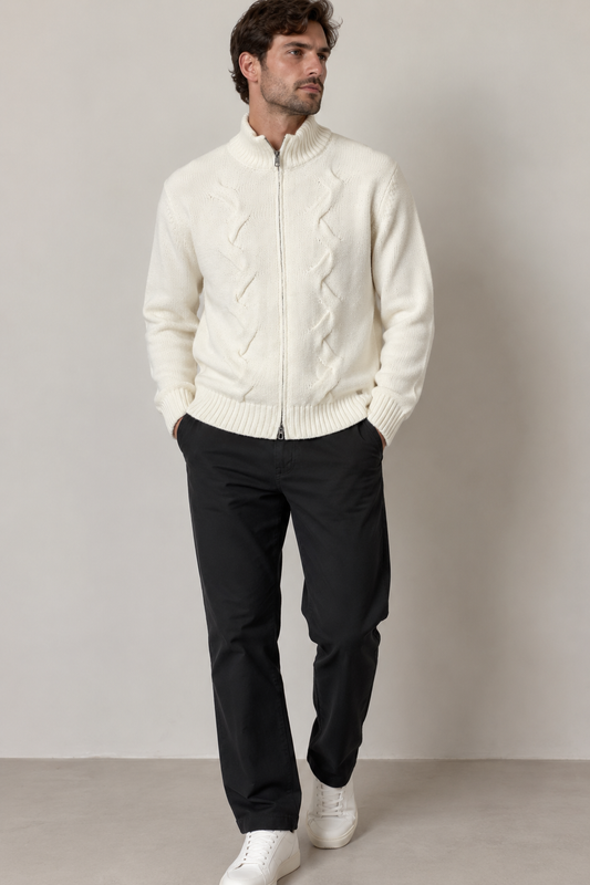 Pull ful zip trecce