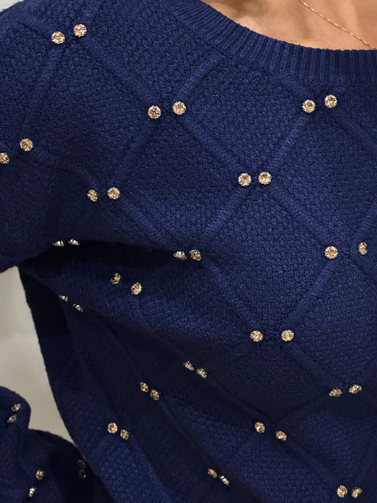 Girocollo con strass