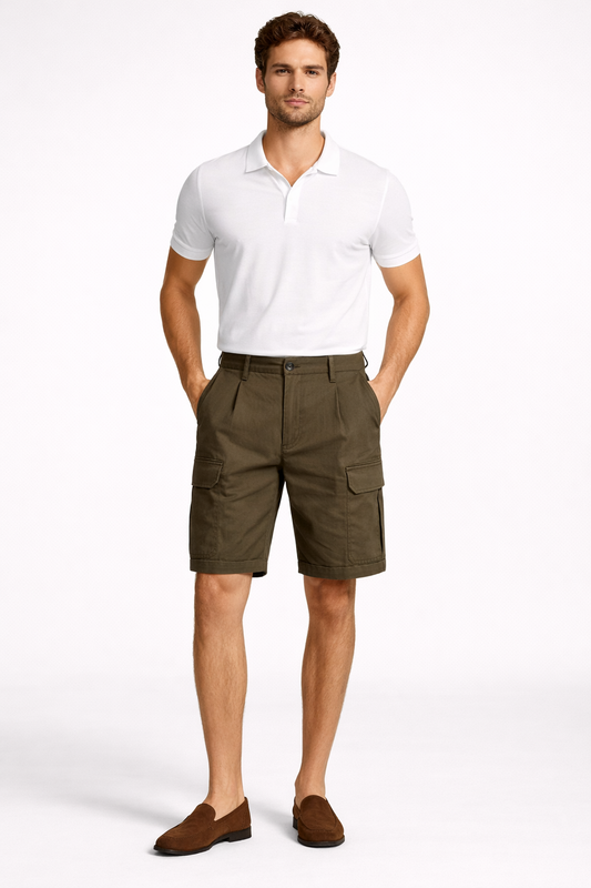 Bermuda pantalaccio cargo cotone supima