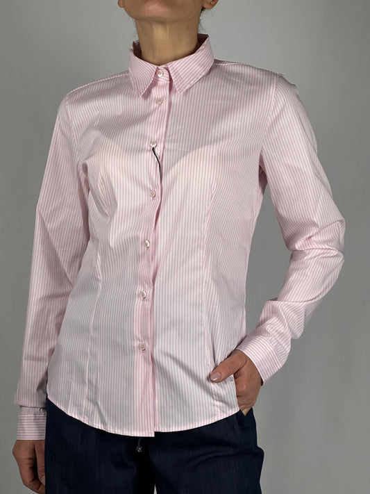 Camicia parma bianco e rosa