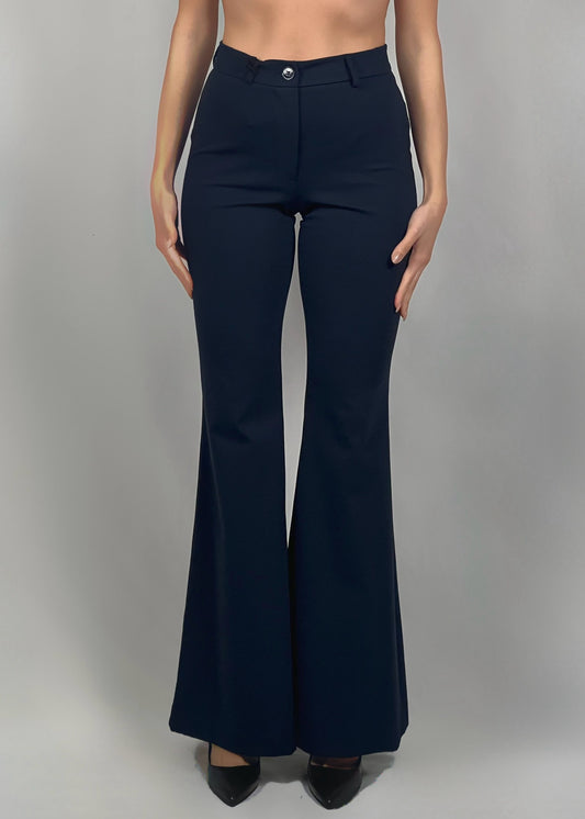 Pantaloni a zampa blu