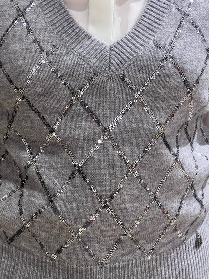 Gilet scollo a v