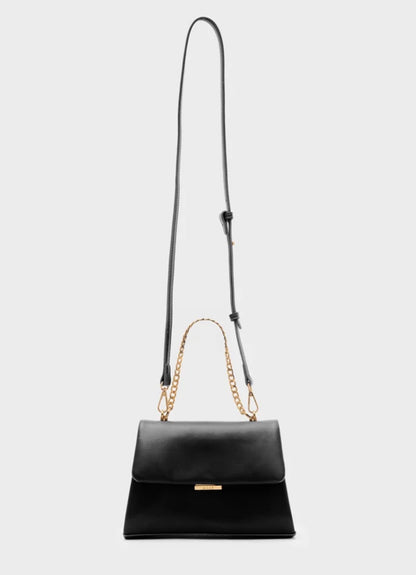 BORSA CAROLINE SMALL A MANO+TRACOLLA NERO