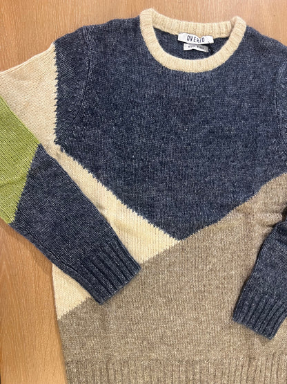 Maglia g/c color-block