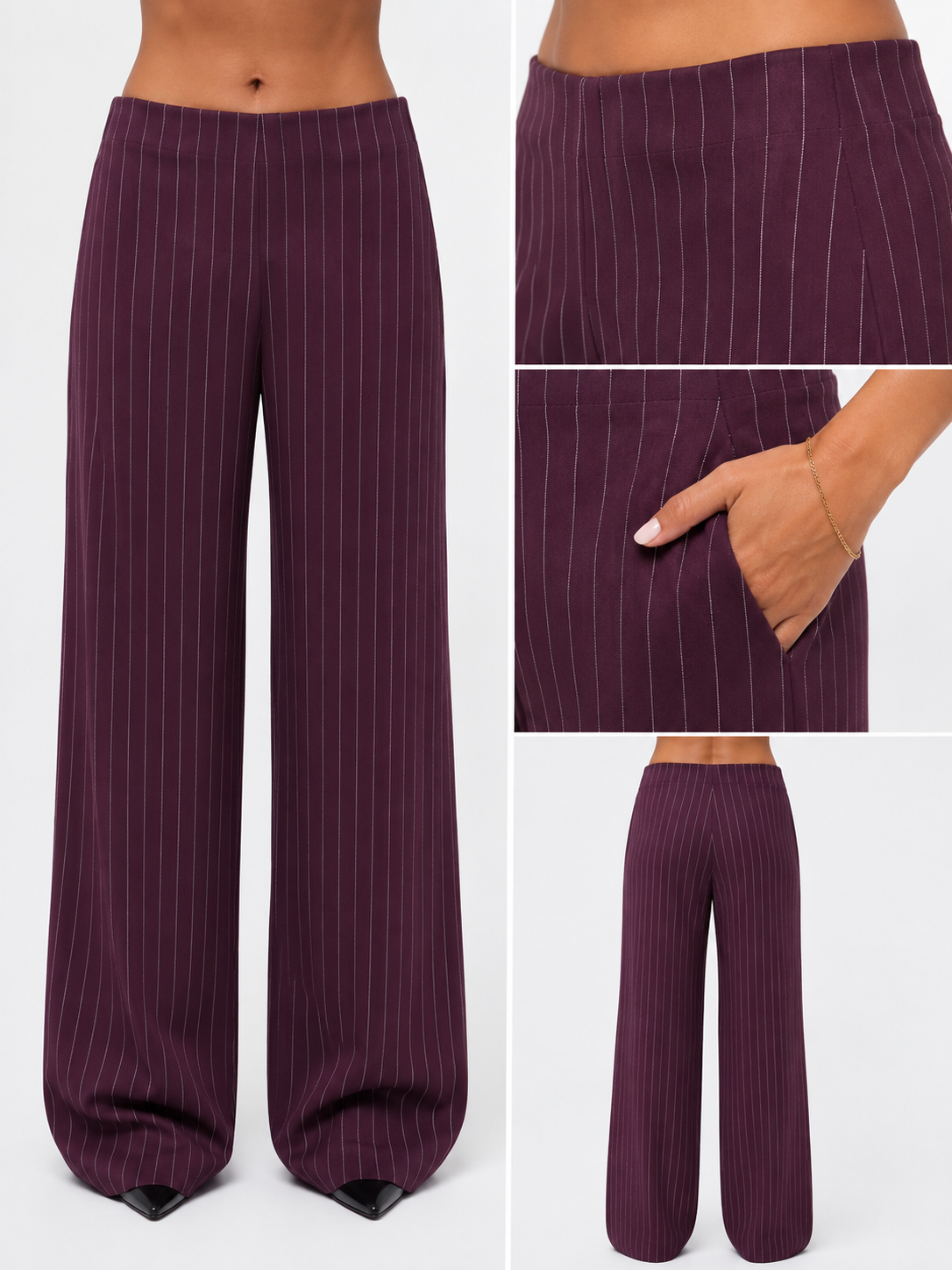 PANTALONE PALAZZO GESSATO
