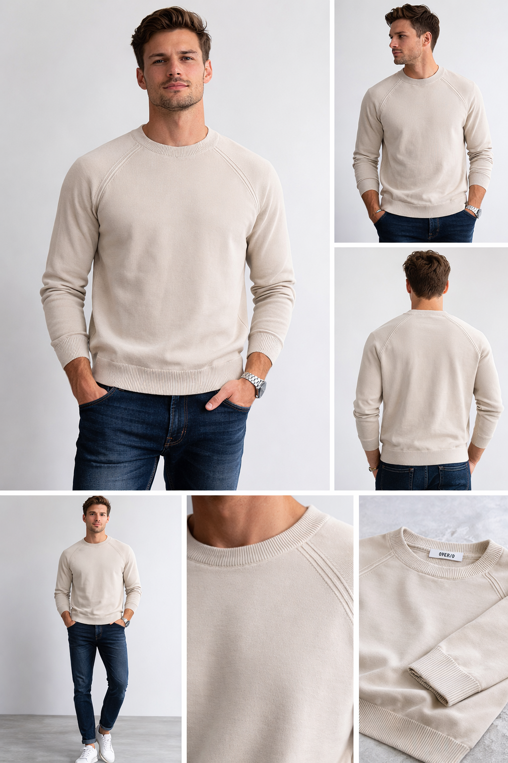 Pull girocollo M/L raglan