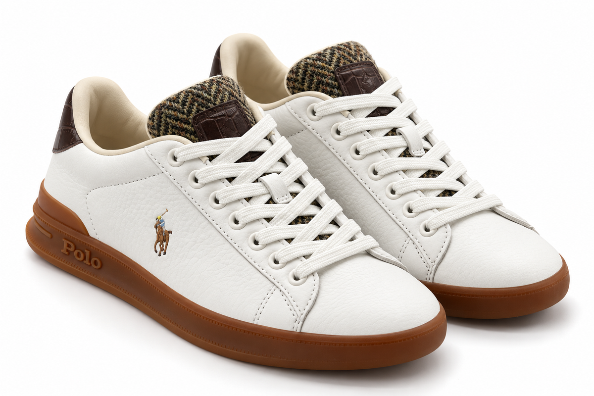 Scarpa panna e moro Ralph laureLTR/TWD/CROC EB LTR HTR CRT III SK LTL