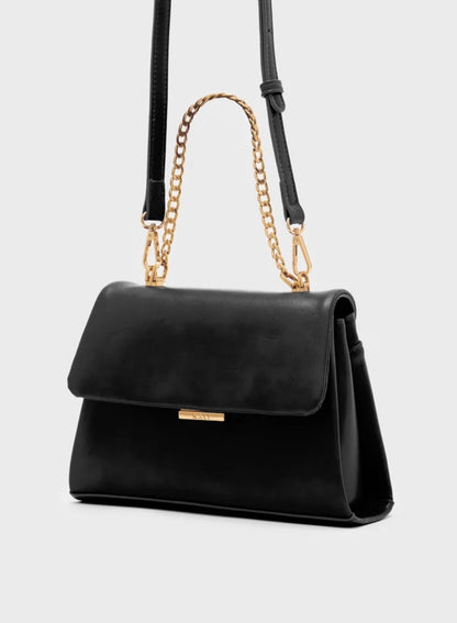 BORSA CAROLINE SMALL A MANO+TRACOLLA NERO