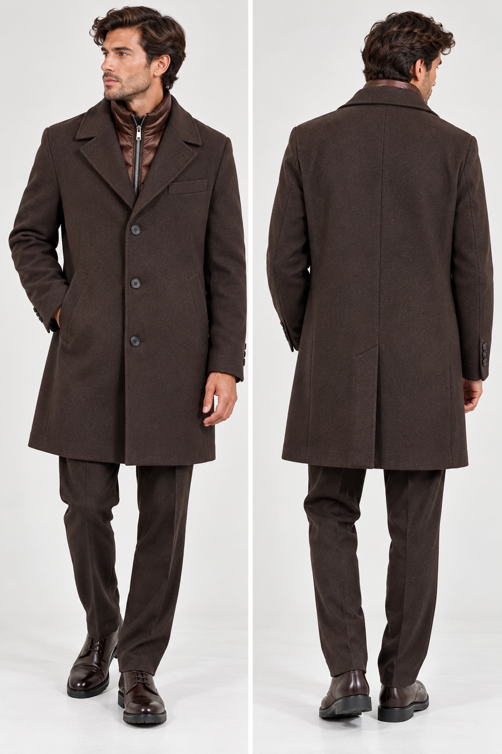 Cappotto panno pettorina tramanera