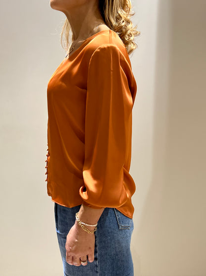 Camicia blusa  arancione