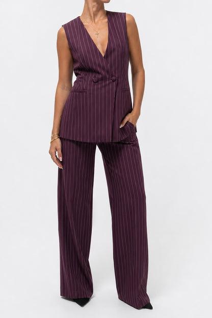 PANTALONE PALAZZO GESSATO