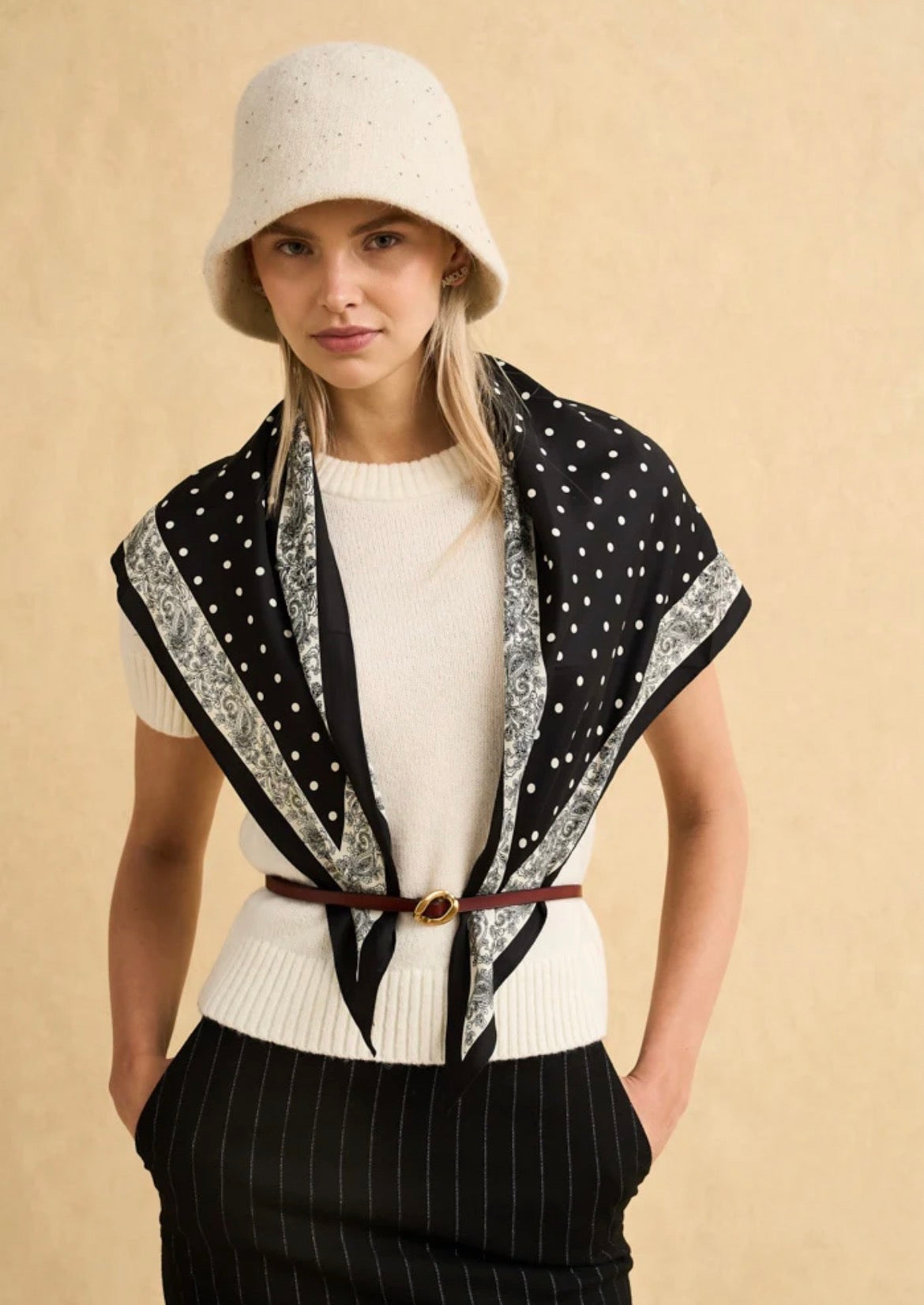 FOULARD TRIANGOLO MINI POIS