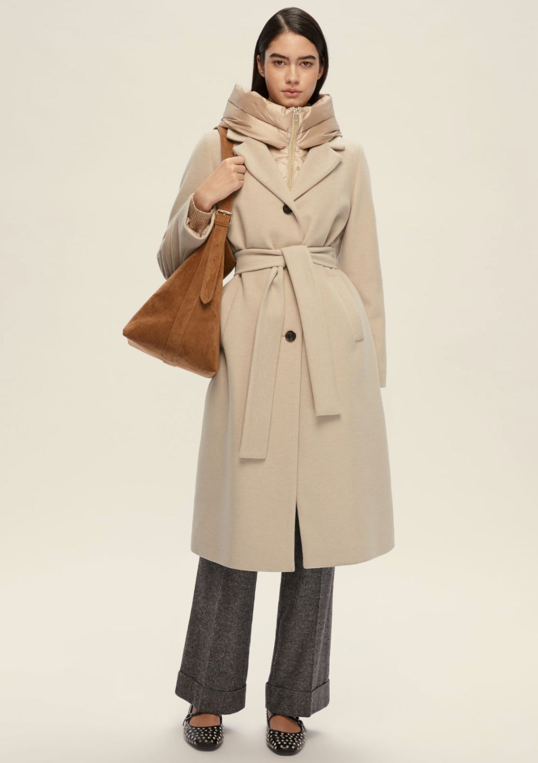 Cappotto Desiderio Emme Marella imbottito lungo