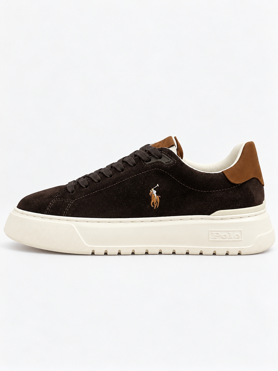Scarpa moro Ralph lauren SUEDE/NUBUCK RLITE COURT SK L TL