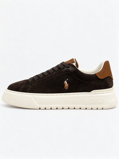 Scarpa moro Ralph lauren SUEDE/NUBUCK RLITE COURT SK L TL