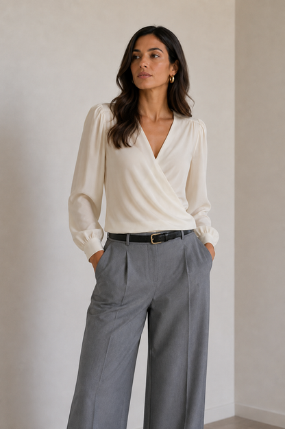 BLUSA INCROCIO BIMATERICA