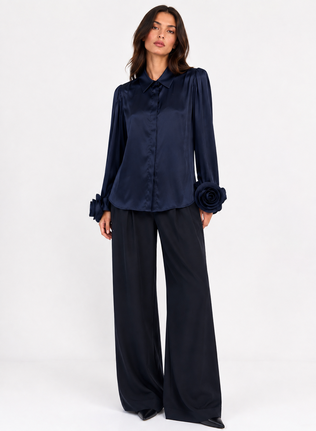 CAMICIA CON DETTAGLIO FIORE